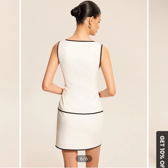 Commense White and Black Skirt Set - Picture 4 of 4